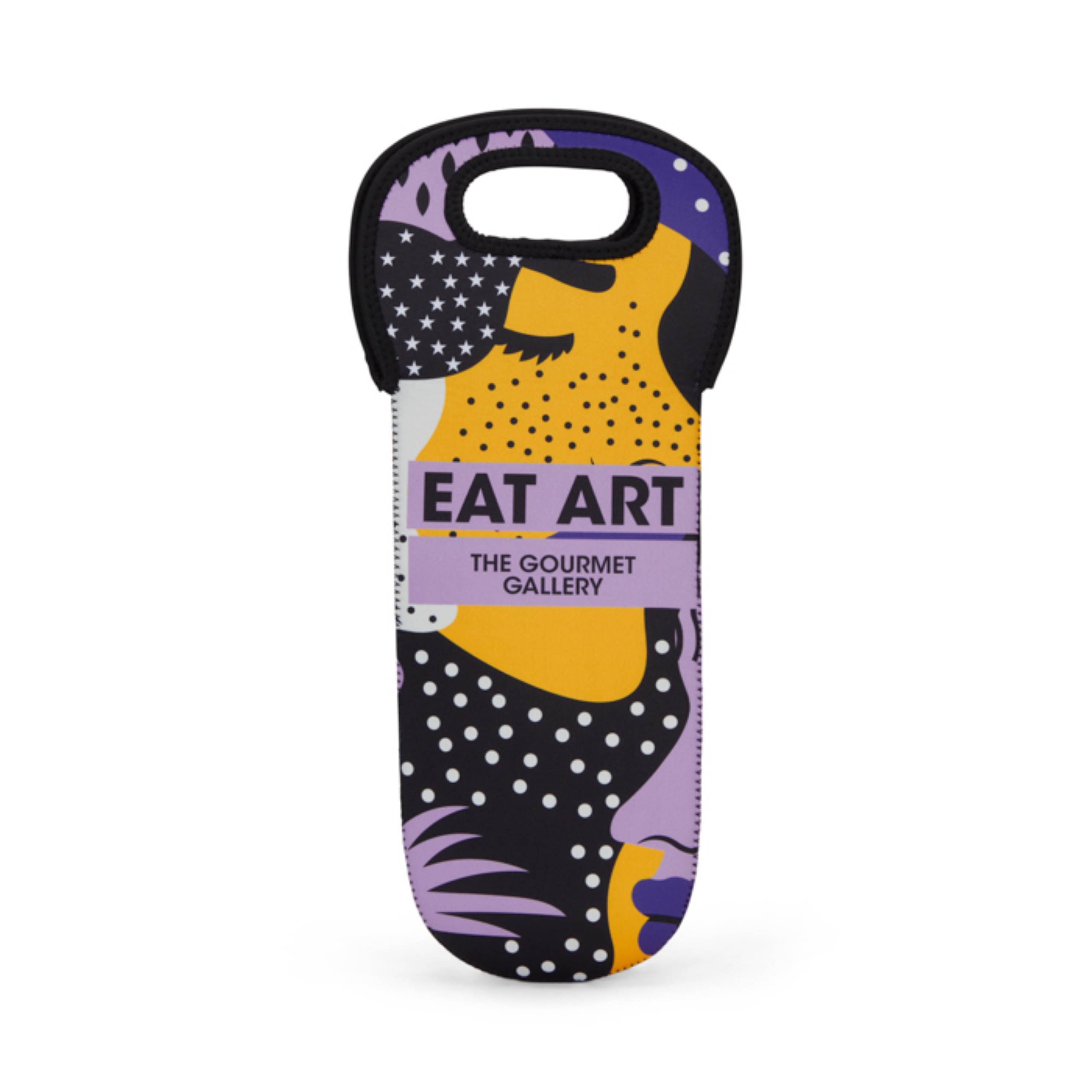 Sublimated neoprene wine holder