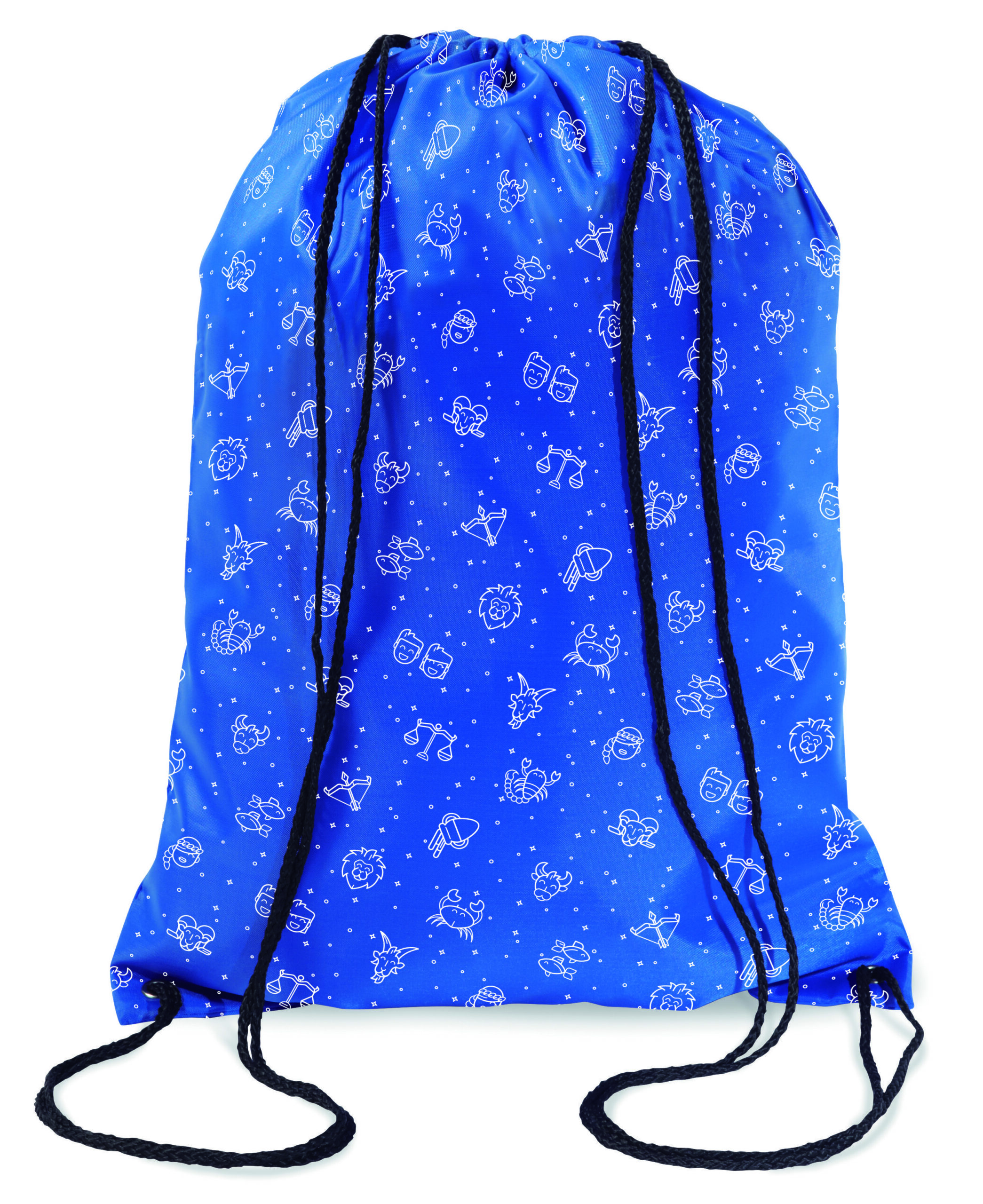 Large full colour polyester drawstring bag