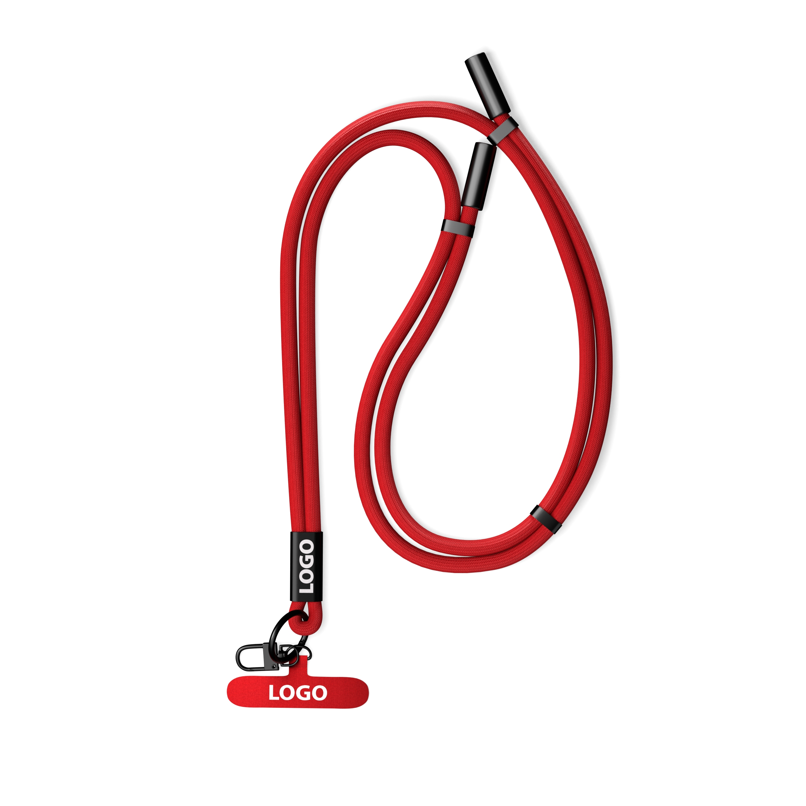 Adjustable type C to C, 60W charging cable & data transfer lanyard and phone holder