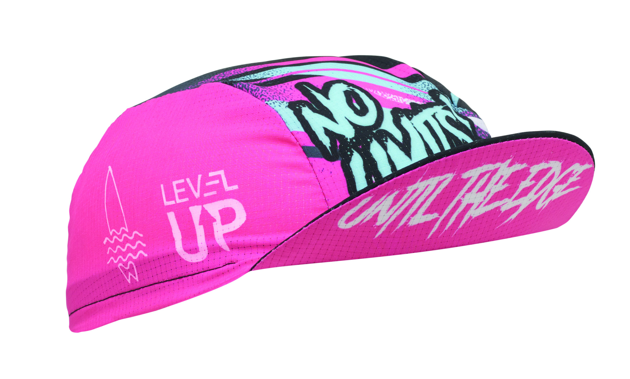 Full colour adult cycling cap with cord closure