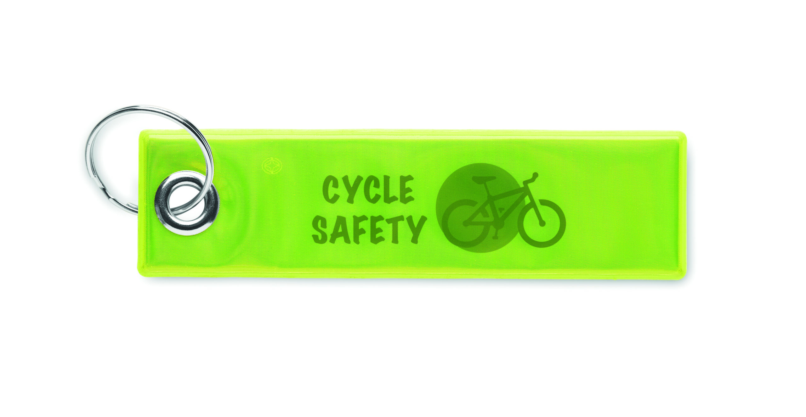 Reflective safety key tag (CE EN17353)