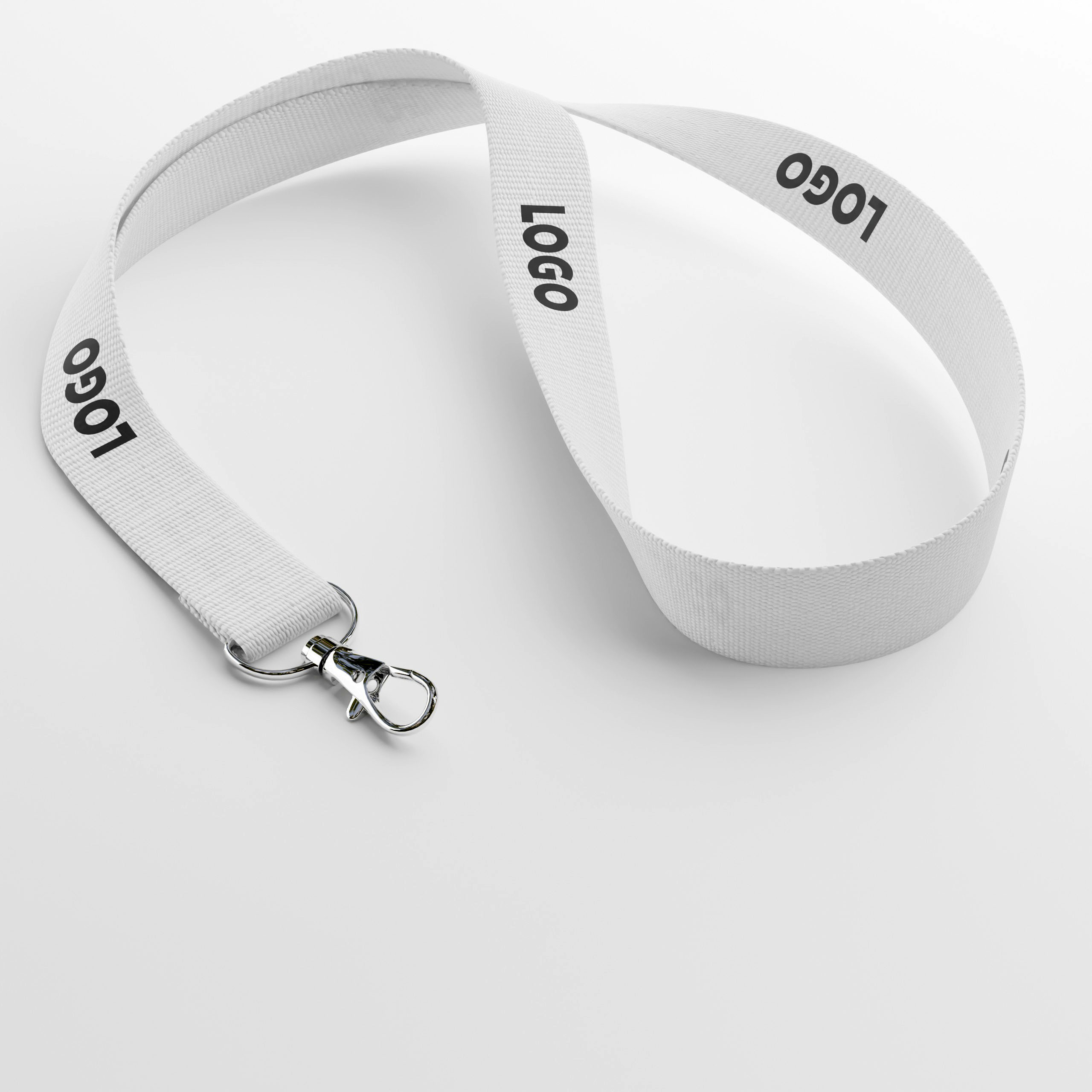 Organic cotton screenprint lanyard