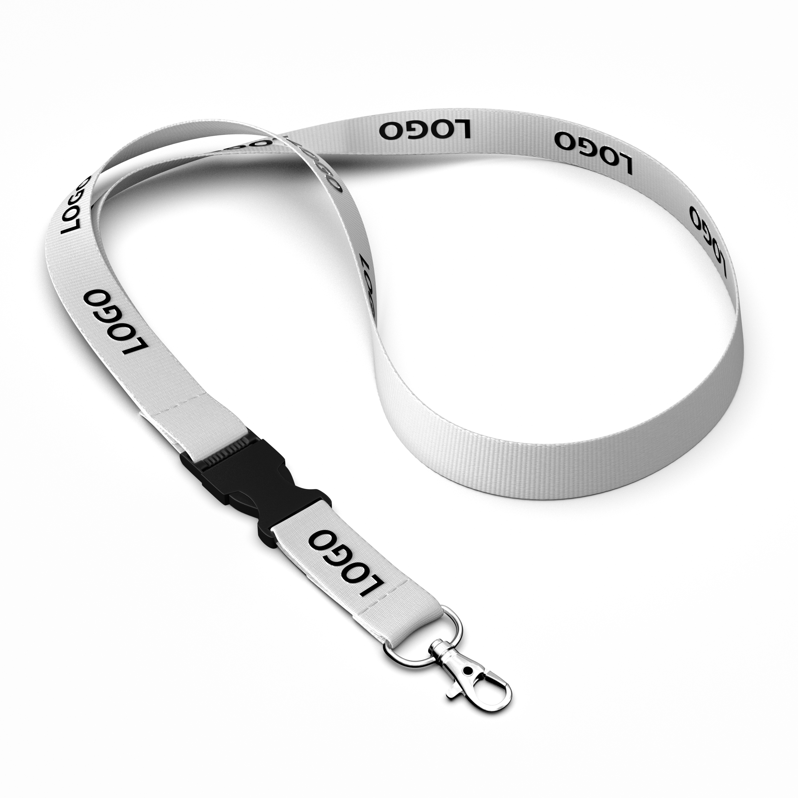 Detachable Organic Cotton screenprint lanyard