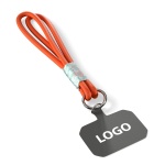 Trendy double cord key tag & phone holder