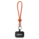 Single cord key tag & phone holder with your design label