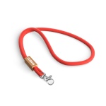 Polyester cord lanyard with bamboo plate