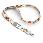 Polyester sublimation lanyard with bottle opener