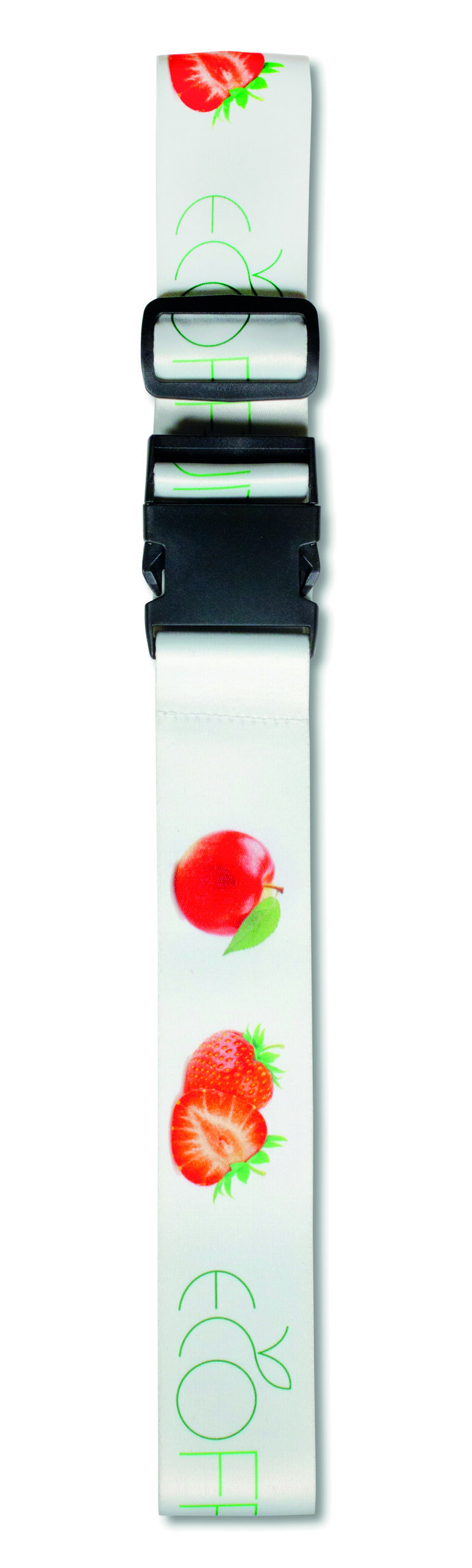 Adjustable, full colour RPET luggage strap
