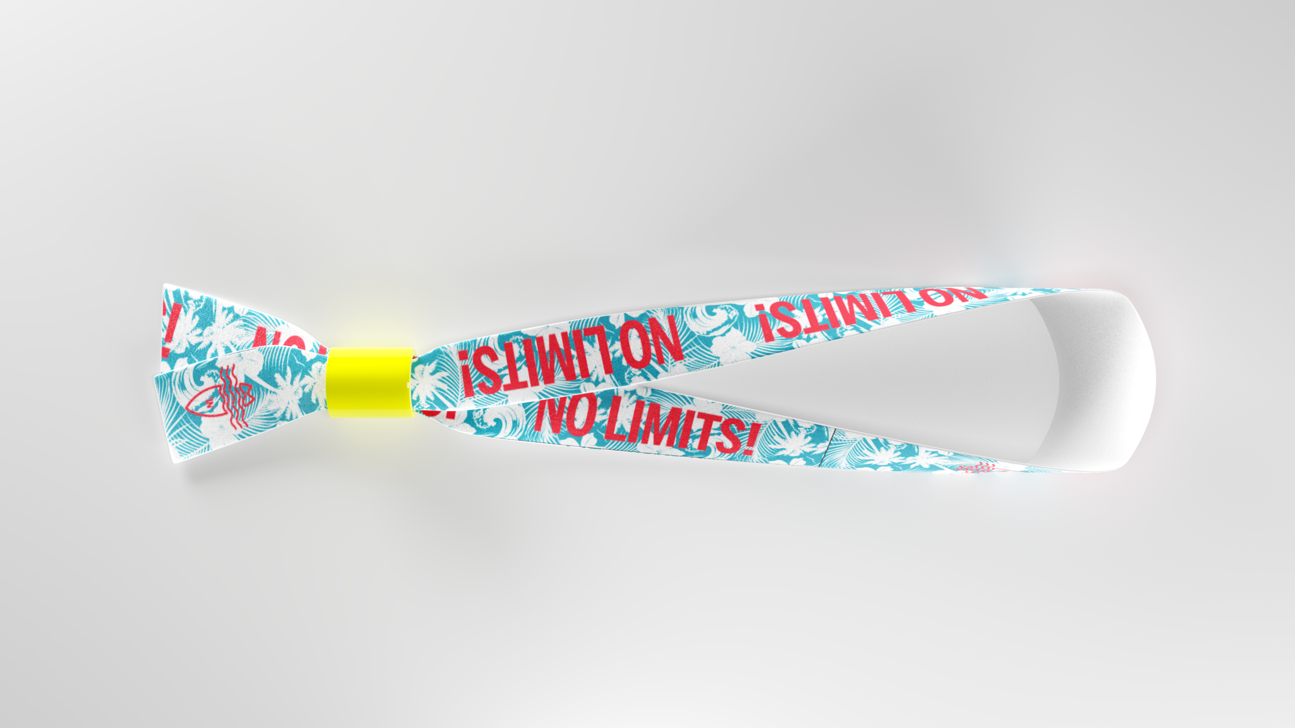 1_ML3004_1S_Plastic_Yellow.png Polyester sublimation wristbands - Image 1