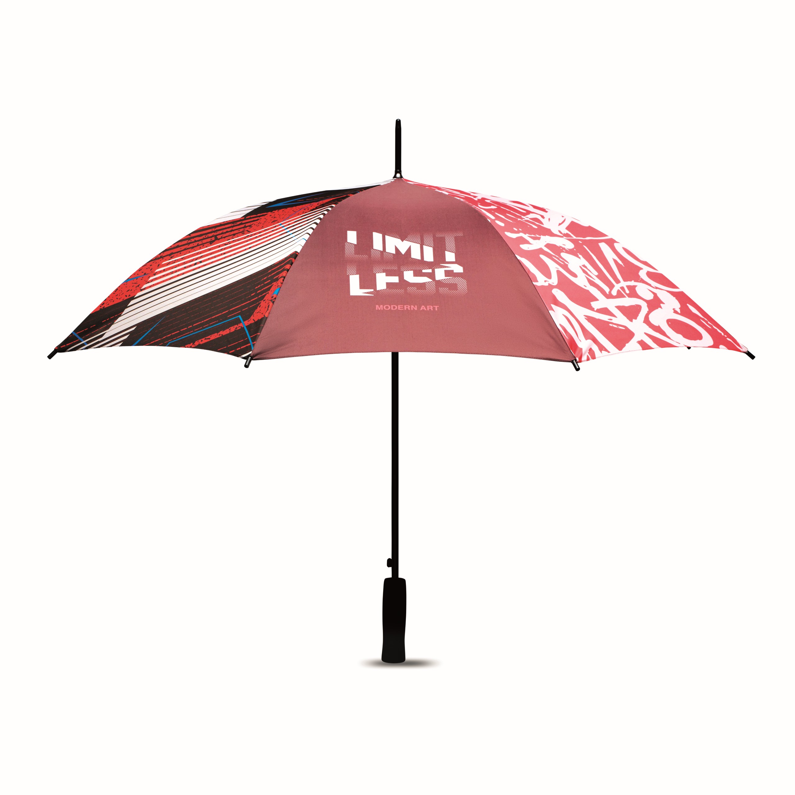 All-over printed ⌀102cm/23″ auto open umbrella with EVA handle