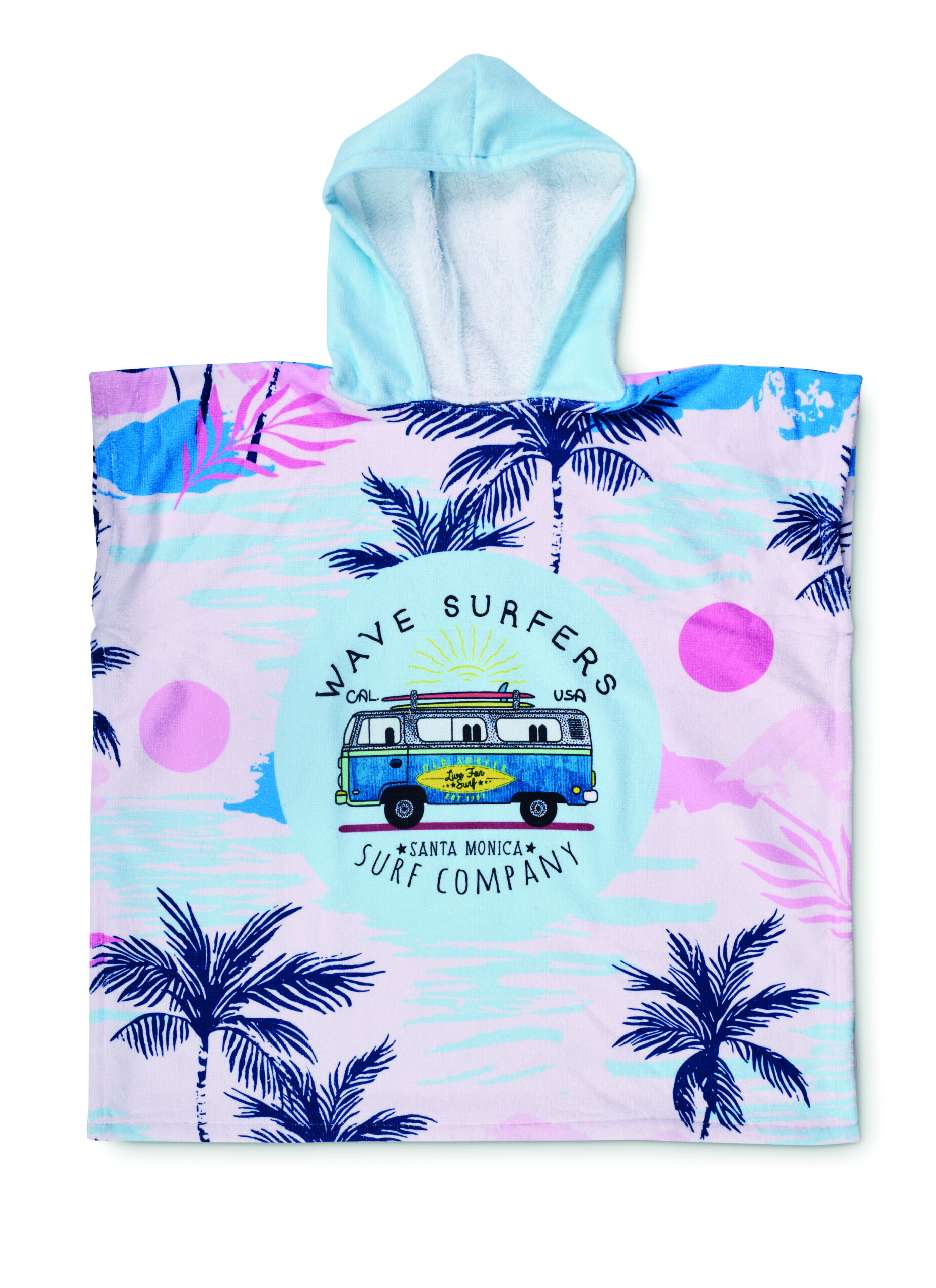 Full colour hooded towel in 300gsm polycotton