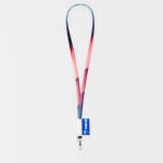 Polyester sublimation tubular lanyard with a full colour label