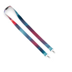 Polyester sublimation lanyard with 2 clips - Image 7