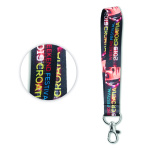 Sublimated fine polyester short strap