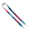 RPET sublimation lanyard with 2 clips - Image 8