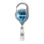 Retractable badge reel with carabiner & logo (without belt clip) - Image 9