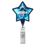 Retractable badge reel in star shape with logo - Image 10