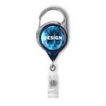 Retractable badge reel with carabiner & logo (without belt clip) - Image 10