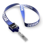 Polyester sublimation lanyard with square shape badge reel - Image 10
