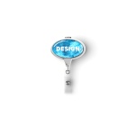 Retractable badge reel in oval shape with logo - Image 12