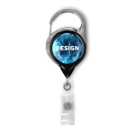Retractable badge reel with carabiner & logo (without belt clip) - Image 11