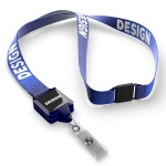 Polyester sublimation lanyard with square shape badge reel - Image 11