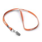 Polyester tubular lanyard with metal clamp - Image 15