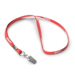Polyester tubular lanyard with metal clamp - Image 7