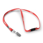 Polyester tubular lanyard with metal clamp - Image 11