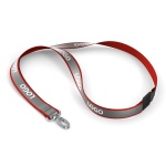 Polyester lanyard with reflective overlay - Image 9