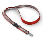 Detachable polyester lanyard with Reflective overlay - Image 5