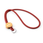 Polyester cord lanyard with a printed or engraved round shape bamboo plate - Image 10