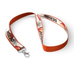 Polyester lanyard with sublimated satin overlay - Image 12