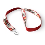 Polyester lanyard with sublimated satin overlay - Image 5