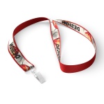 Polyester lanyard with sublimated satin overlay - Image 7