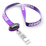 Polyester sublimation lanyard with oval logo badge reel - Image 15
