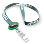 Polyester sublimation lanyard with oval logo badge reel - Image 7