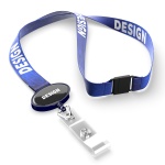 Polyester sublimation lanyard with oval logo badge reel - Image 12
