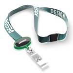 Polyester sublimation lanyard with oval logo badge reel - Image 8