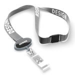 Polyester sublimation lanyard with oval logo badge reel - Image 10