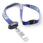 Polyester sublimation lanyard with oval logo badge reel - Image 14