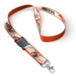 Detachable polyester lanyard with sublimated satin overlay - Image 12