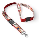 Detachable polyester lanyard with sublimated satin overlay - Image 8