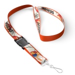 Detachable polyester lanyard with sublimated satin overlay - Image 14