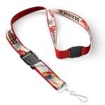 Detachable polyester lanyard with sublimated satin overlay - Image 10