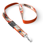 Detachable polyester lanyard with sublimated satin overlay - Image 15