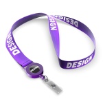 RPET sublimation badge reel lanyard - Image 15