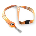 RPET sublimation badge reel lanyard - Image 4