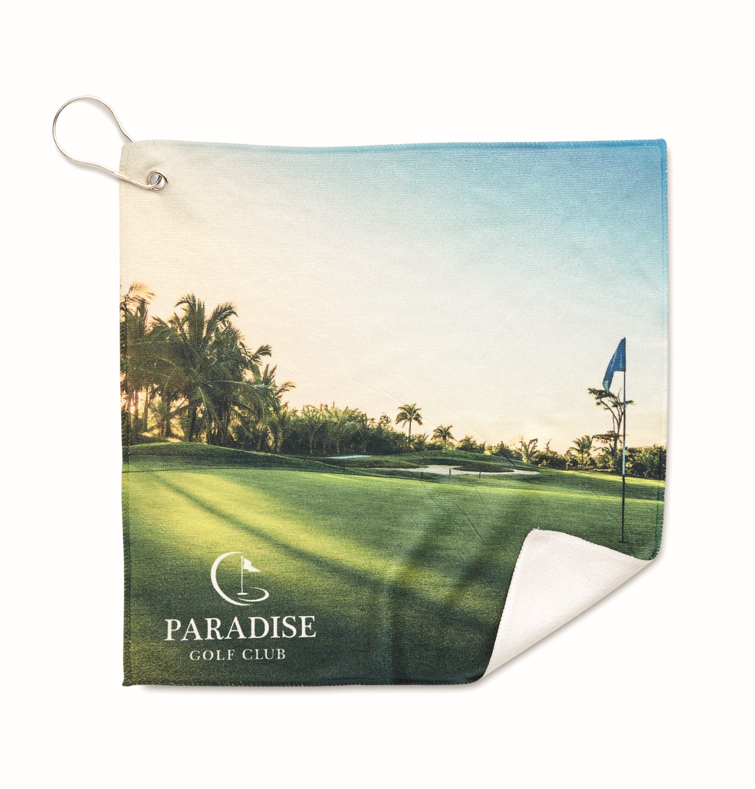 Full colour polycotton Golf towel (280gsm)