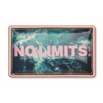 Rectangle metal lapel pin with doming - Image 6